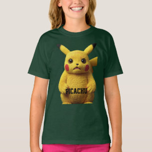 Camiseta "Mugshot do Pikachu Chocado — Desenhado