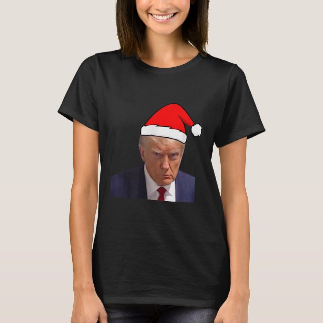 Camiseta Mugshot Trump Picture - Prison Mug Shot Funny Chri (Frente)