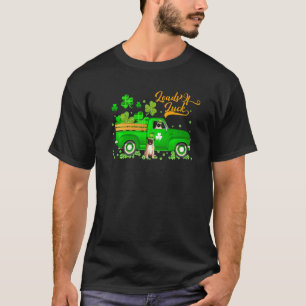 Camiseta Muita Sorte Leprechaun Pug Cão & Caminhão São Patr