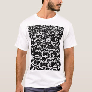 Camiseta Muita variedade de robôs