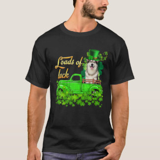 Camiseta Muitas Sorte Caminhão Malamute do Alasca St Patric