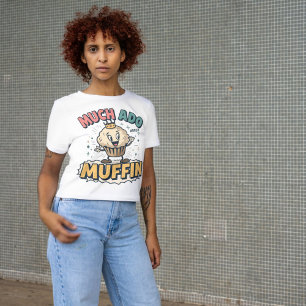 Camiseta Muito Barulho por uma Torta Shakespeare Pun Funny 