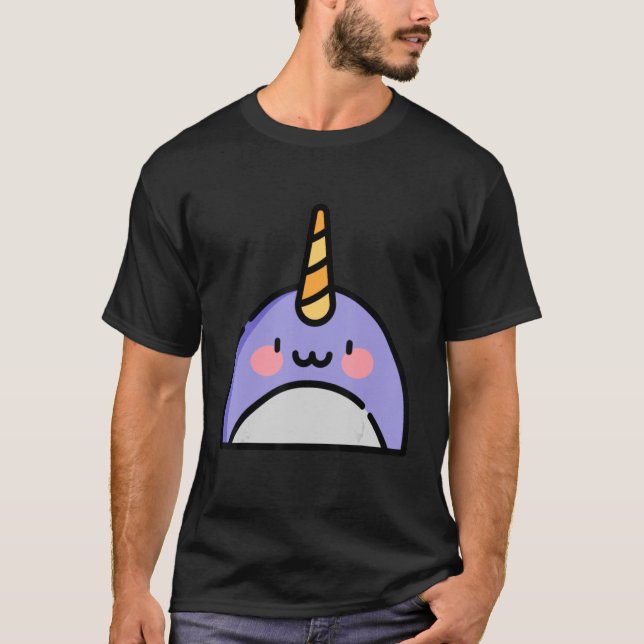 Camiseta Muito Bem Como Narwhals Permanecem Estranhos 5 (Frente)