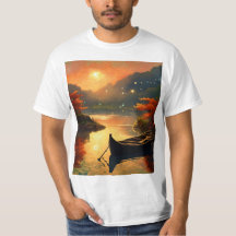 Muito bonita pintura de pôr do sol impressão