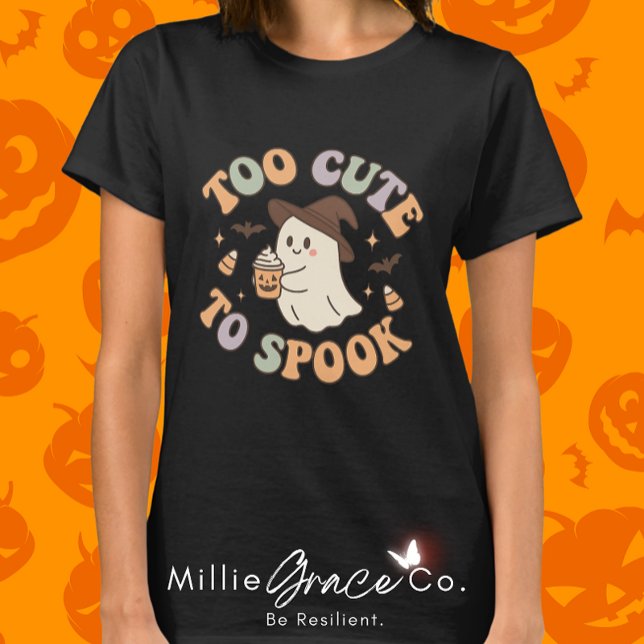 Camiseta Muito bonitinho para Spook - Fantasma e Pumpkin de (Criador carregado)