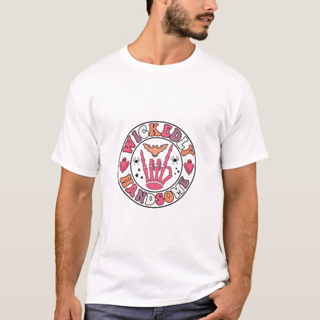 Camiseta Muito bonito - Halloween Retro (Frente)