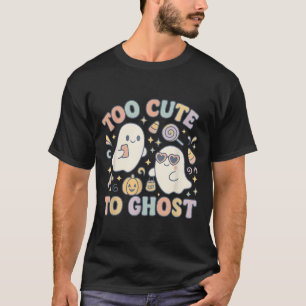 Camiseta Muito Bonito Para Ghost Pastel Halloween Retro Fal
