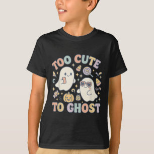 Camiseta Muito Bonito Para Ghost Pastel Halloween Retro Fal