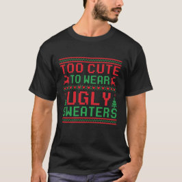 Camiseta Muito Bonito Para Vestir Doces Feios Felizes Natal