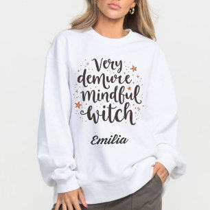 Camiseta Muito Demorado, Mindful Witchy Custom Name Hallowe