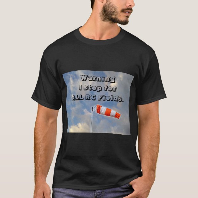 Camiseta Muito divertido Paro para todos os campos voadores (Frente)