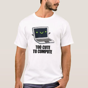 Camiseta Muito Fácil Para Computar Um Laptop Engraçado