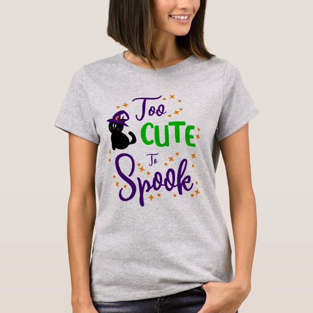 Camiseta Muito Fofa para Assustar Camiseta de Hall (Frente)