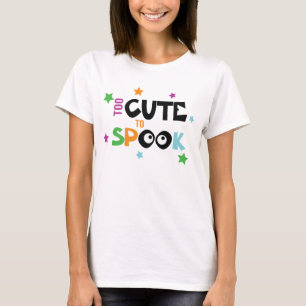 Camiseta muito fofo para assustar a arte das palavras do Ha