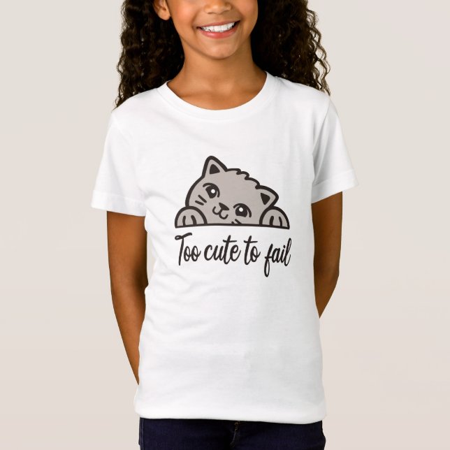 Camiseta Muito fofo para falhar (Frente)