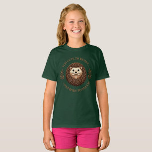 Camiseta Muito fofo para resistir... –ouriço engraçado