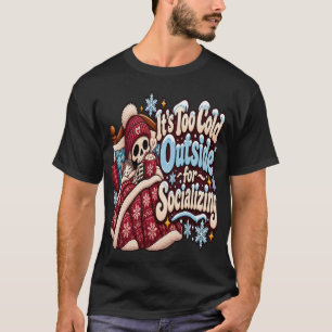 Camiseta Muito Frio Lá Fora para Socializar Inverno Engraça