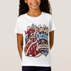 Camiseta Muito Frio Lá Fora para Socializar Inverno Engraça