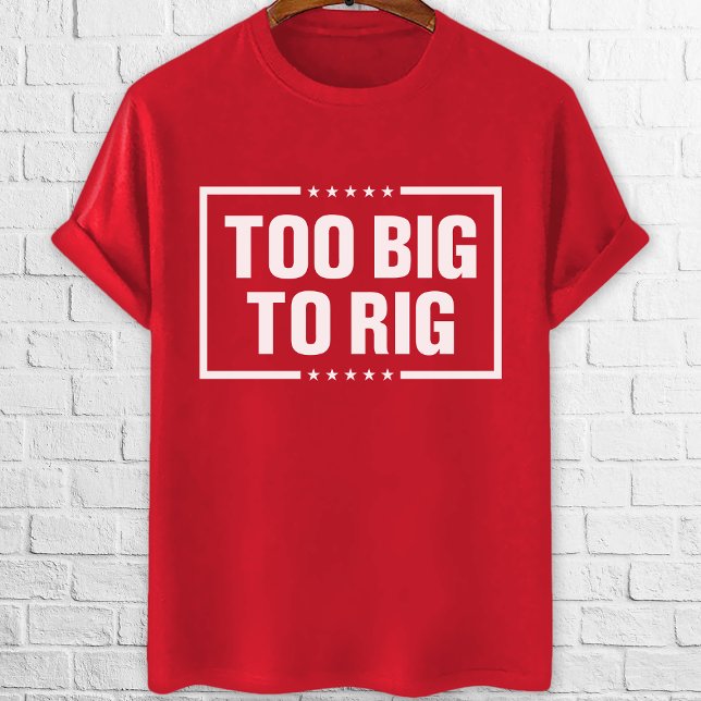 Camiseta Muito Grande para Rig Trump 2024 votação vermelho (Criador carregado)