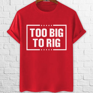 Camiseta Muito Grande para Rig Trump 2024 votação vermelho