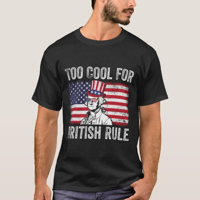 Camiseta Muito Legal Para A Independência Do Governo Britân (Frente)