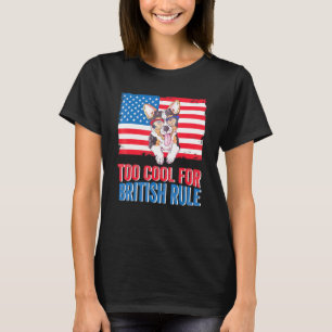 Camiseta Muito Legal Para A Regra Britânica 4 De Julho Band