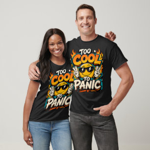Camiseta Muito Legal Para Entrar em Pânico Design Gráfico D