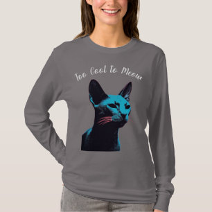 Camiseta Muito Legal para Meow Graphic T-Shirt com Cat