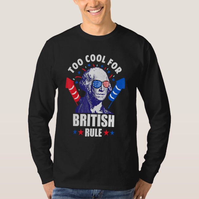 Camiseta Muito Legal Para O Governo Britânico George Washin (Frente)