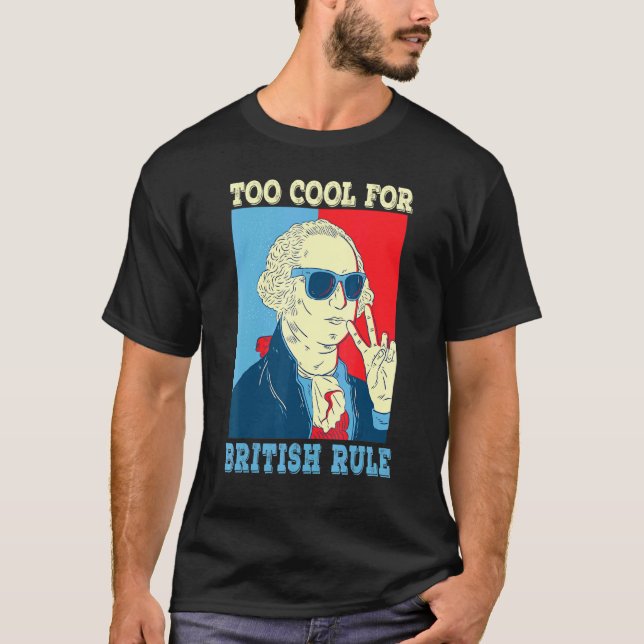 Camiseta Muito Legal Para O Governo Britânico George Washin (Frente)