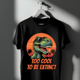 Camiseta Muito Legal Para Ser Extinto, T-Rex Engraçado