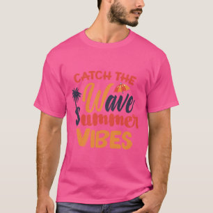 Camiseta Muito Legal Summer Vibes Beach Divertido