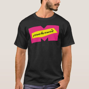 CAMISETA MUITO LOGOTIPO DE RETRO DE MÚSICA  
