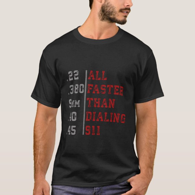 Camiseta Muito Mais Rápido Do Que Discar Gi De Sobrecarga D (Frente)