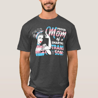 Camiseta Muito Orgulhoso e Inseparável Orgulho da Mãe Trans