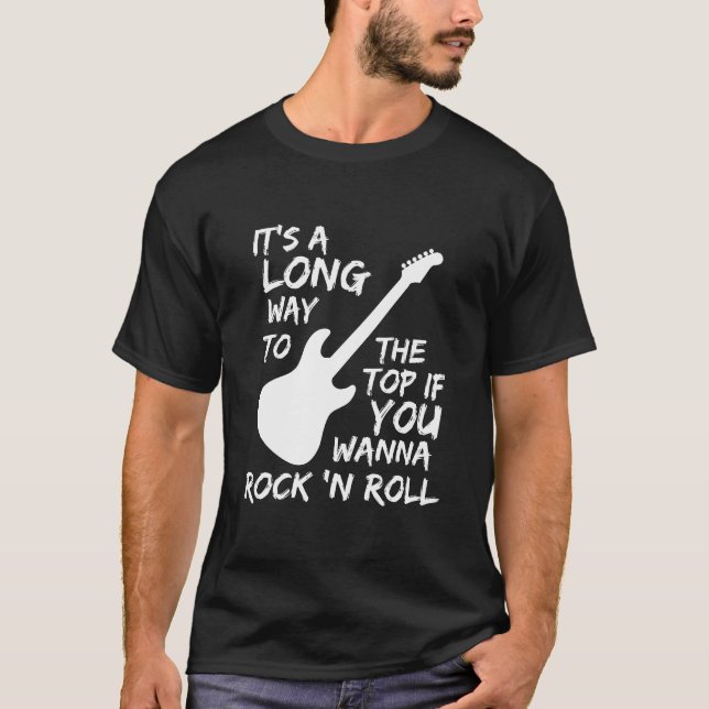 Camiseta Muito Para O Topo Você Quer Rock 'n Roll (Frente)