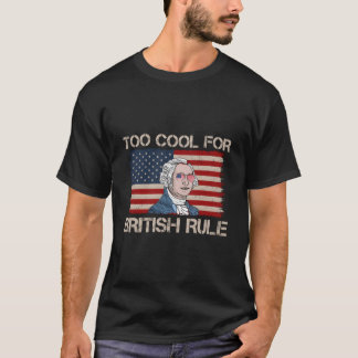 Camiseta Muito Para Regra Britânica Bandeira Americana Dos 