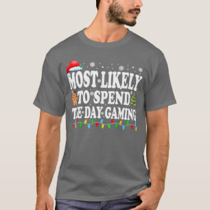 Camiseta Muito Provável Passar o Dia Jogando Gamer Divertid