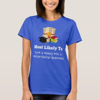 Camiseta Muito provavelmente é um milionário de graduação e