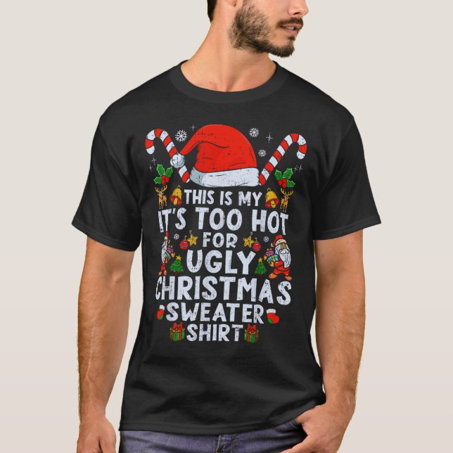 Camiseta Muito quente doce de Natal (Frente)