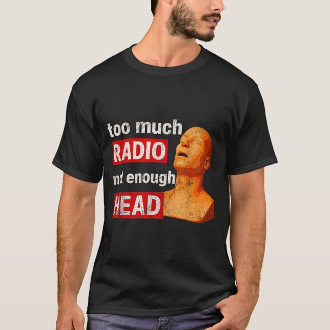 Camiseta Muito Rádio Pouca Cabeça Meme (Frente)