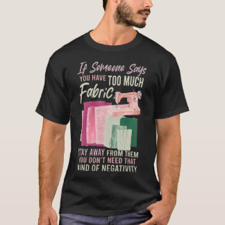 Camiseta Muito Tecido Costura Quilting Amante Costureira Qu
