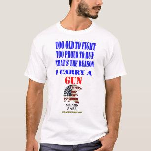 CAMISETA MUITO VELHO PARA LUTAR, MUITO ORGULHOSO PARA CORRE