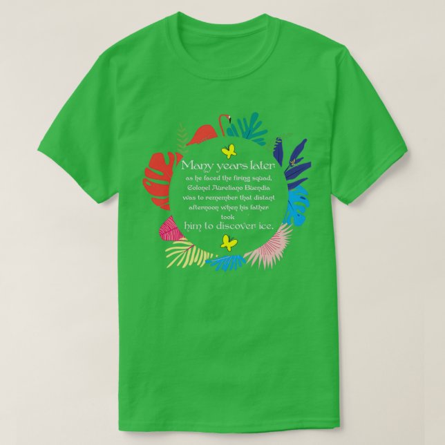 Camiseta Muitos Anos Depois, Cem Anos De Solitude Quo (Frente do Design)