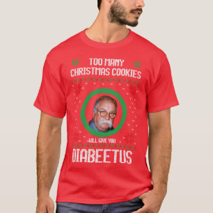 Camiseta Muitos biscoitos de Natal te darão Diabeetus