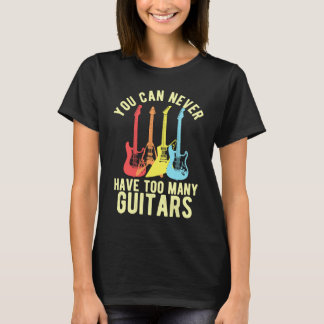 Camiseta Muitos Guitarras Músico Guitarra Guitarrista