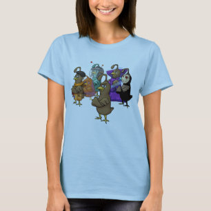 Camiseta Muitos lados do t-shirt das codorniz