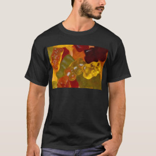 Camiseta Muitos ursinhos de borracha coloridos