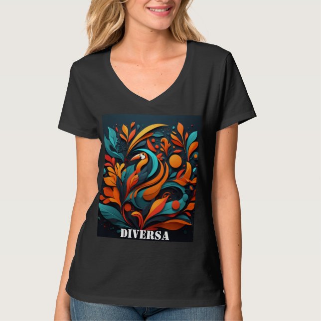 Camiseta Mujer Arte Simbólico Natural (Frente)