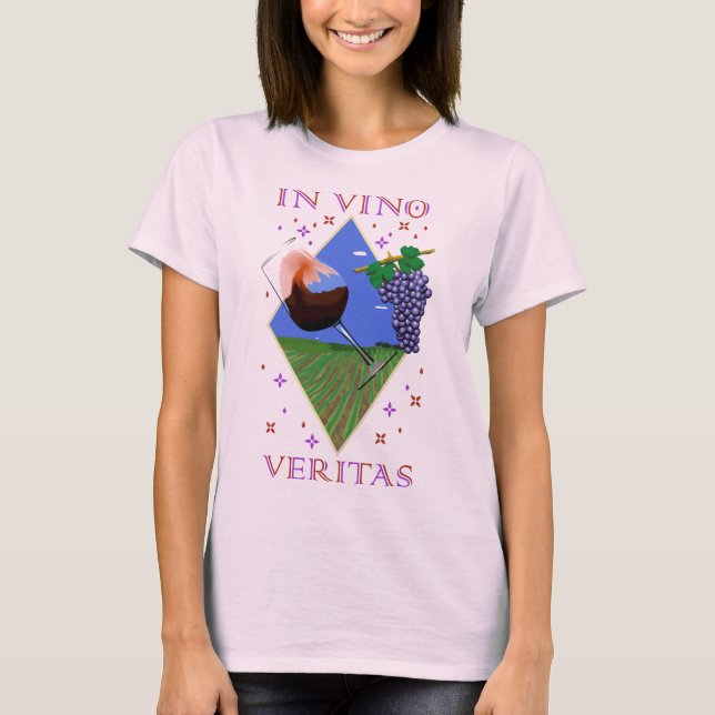 Camiseta mujer In vino veritas (Frente)
